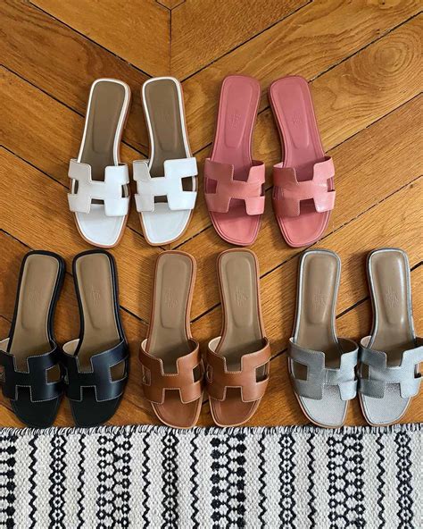 hermes white sandals oran|Hermes sandals size chart.